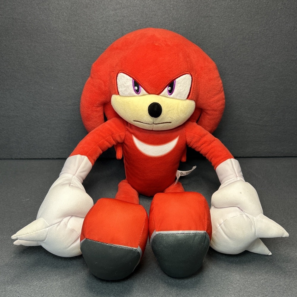 Sonic the Hedgehog 2 Knuckles Plush 20" Jakks 2023 Paramount